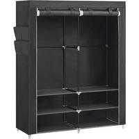 Stoffschrank B: 127 cm Grau - Grau, Trend, Kunststoff/Textil (127/176/45cm) - Boxxx