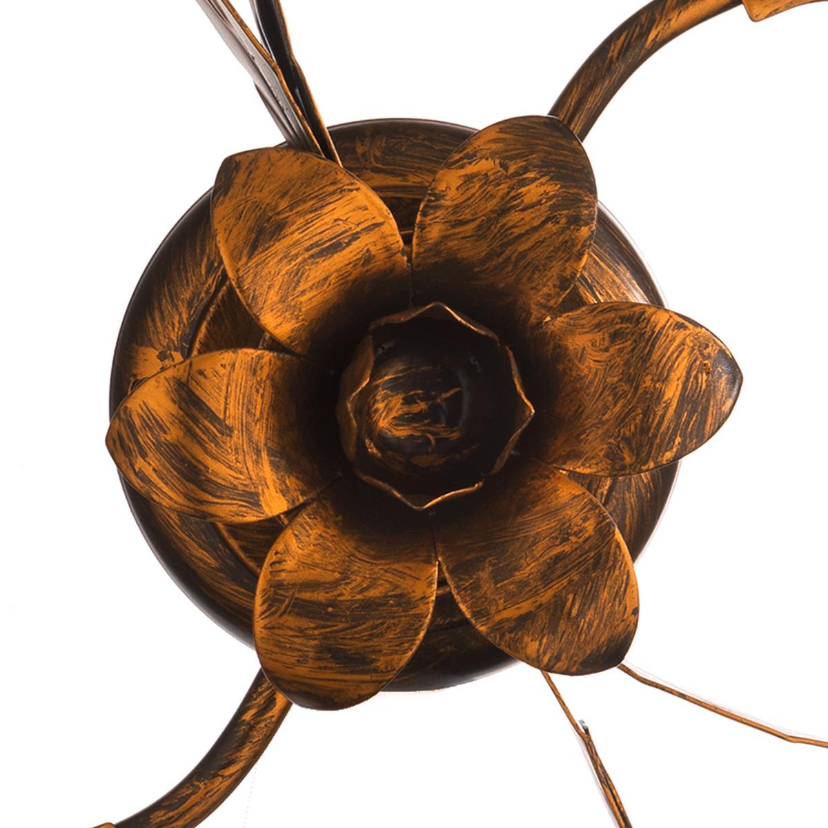 Deckenleuchte 4230/pl3 - Bronzefarben, KONVENTIONELL, Glas/Metall (55/55/25cm)