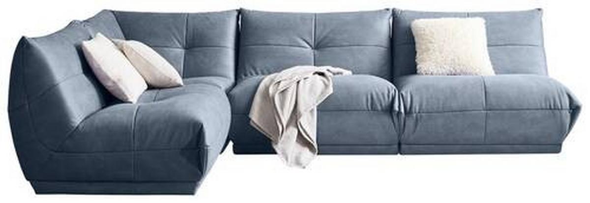 Ecksofa Giselle Blaugrau S: 210x315 Cm - Blaugrau, Trend, Textil (210/315cm) - Livetastic