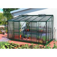 Gewächshausbausatz Ida 7800 7,8 M2 Metall/Kunstoff - Smaragdgrün, Basics, Kunststoff/Metall (386,5/220,8/201,4cm)