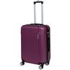 Reisekoffer Palermo 4 Rollen Hartschale, Größe S - Lila, Design, Kunststoff/Textil (36/23/55cm) - Luca Bessoni