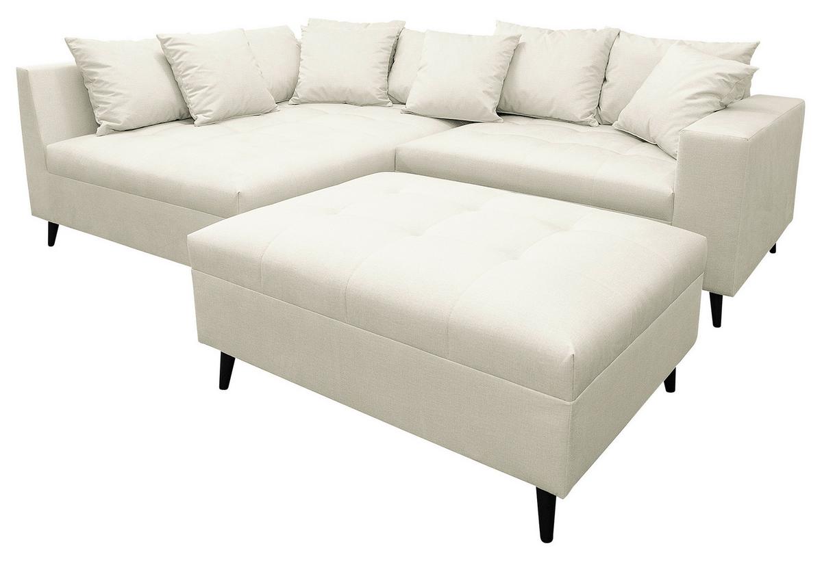 Ecksofa Pruno Hellgrau S: 174x247 Cm - Hellgrau/Schwarz, Design, Textil (174/247cm) - MID.YOU