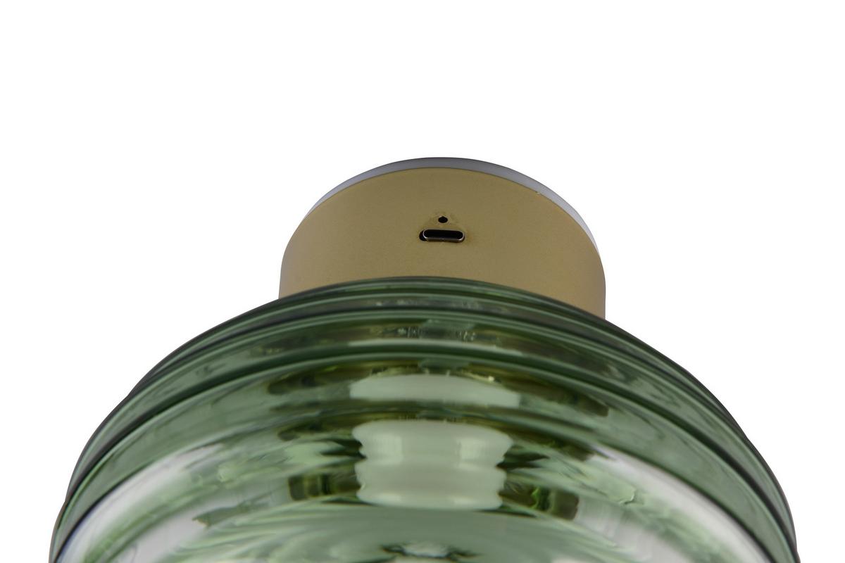Led-wandleuchte Earl Grün Messingfarben D: 15,5 Cm - Messingfarben/Grün, LIFESTYLE, Glas/Metall (15,5/15cm)
