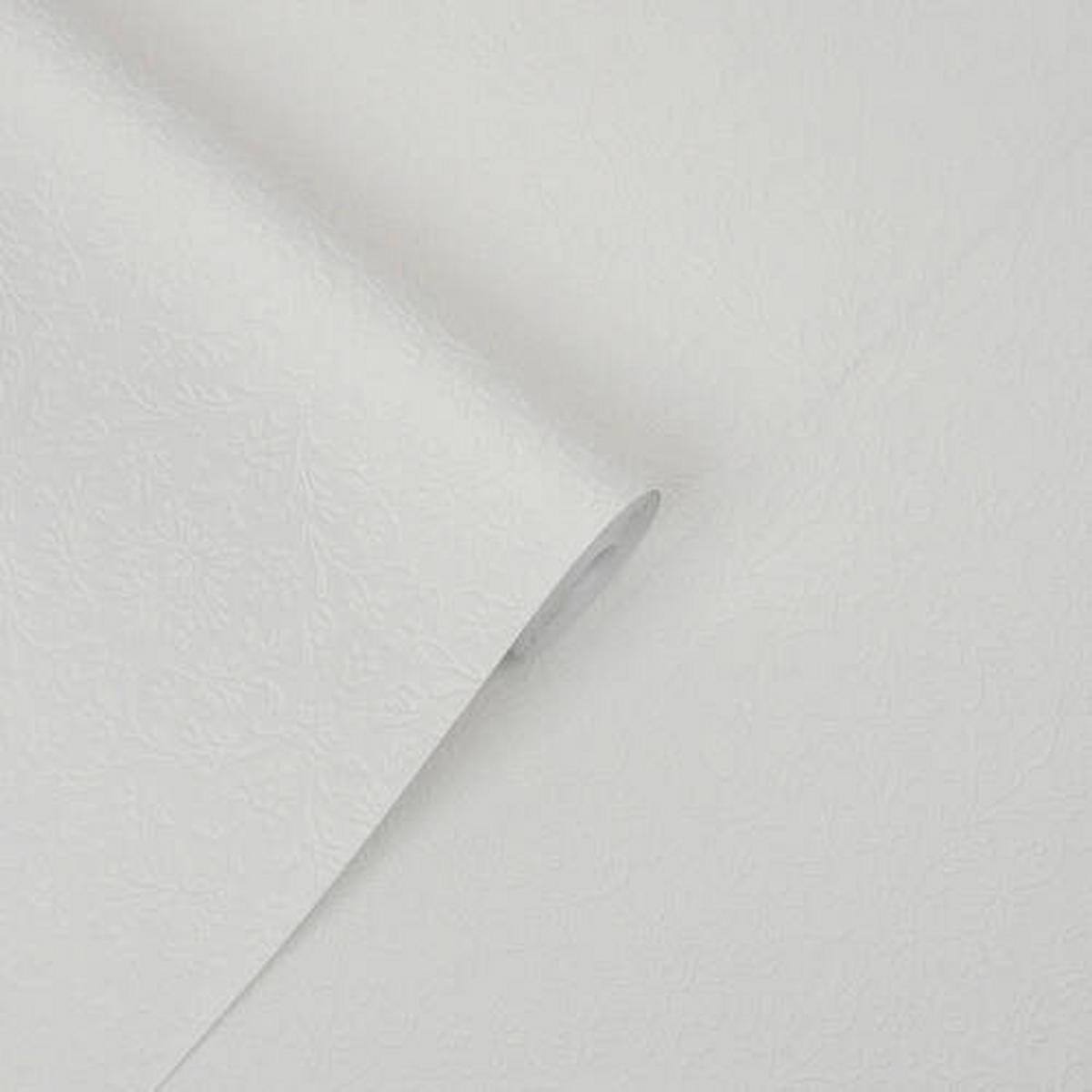 Vliestapete Annecy Paintable - Weiß, Basics, Papier/Kunststoff (52/1005cm)