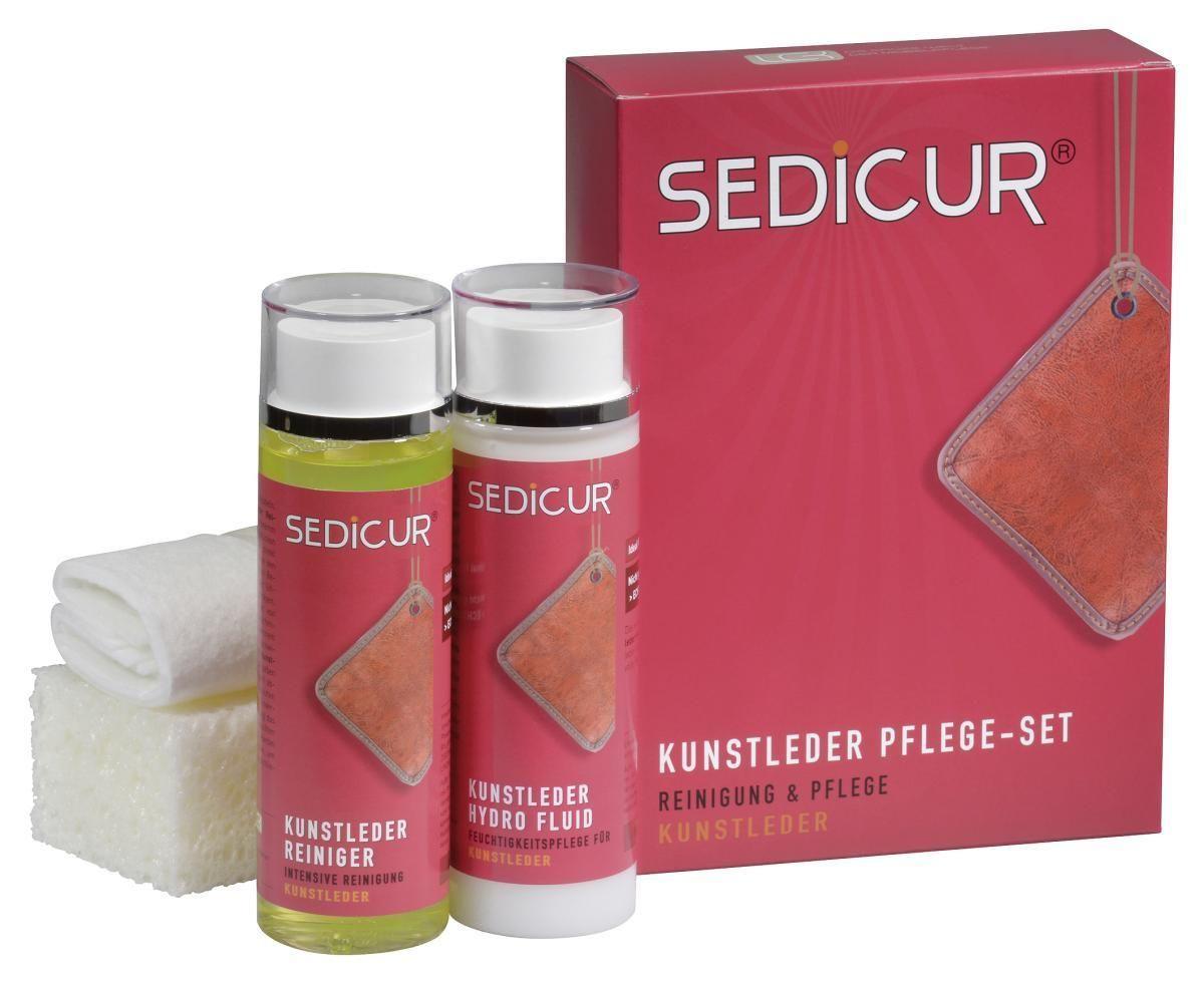 Kunstleder-Pflegeset Reiniger + Hydro Fluid, Pflegetuch
