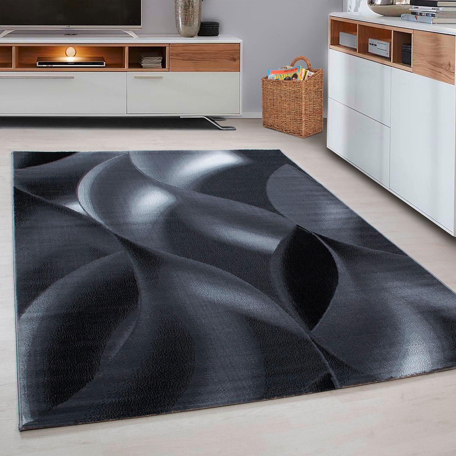 Teppich Läufer Schwarz Plus 80x300 cm - Schwarz, KONVENTIONELL, Textil (80/300cm) - Novel