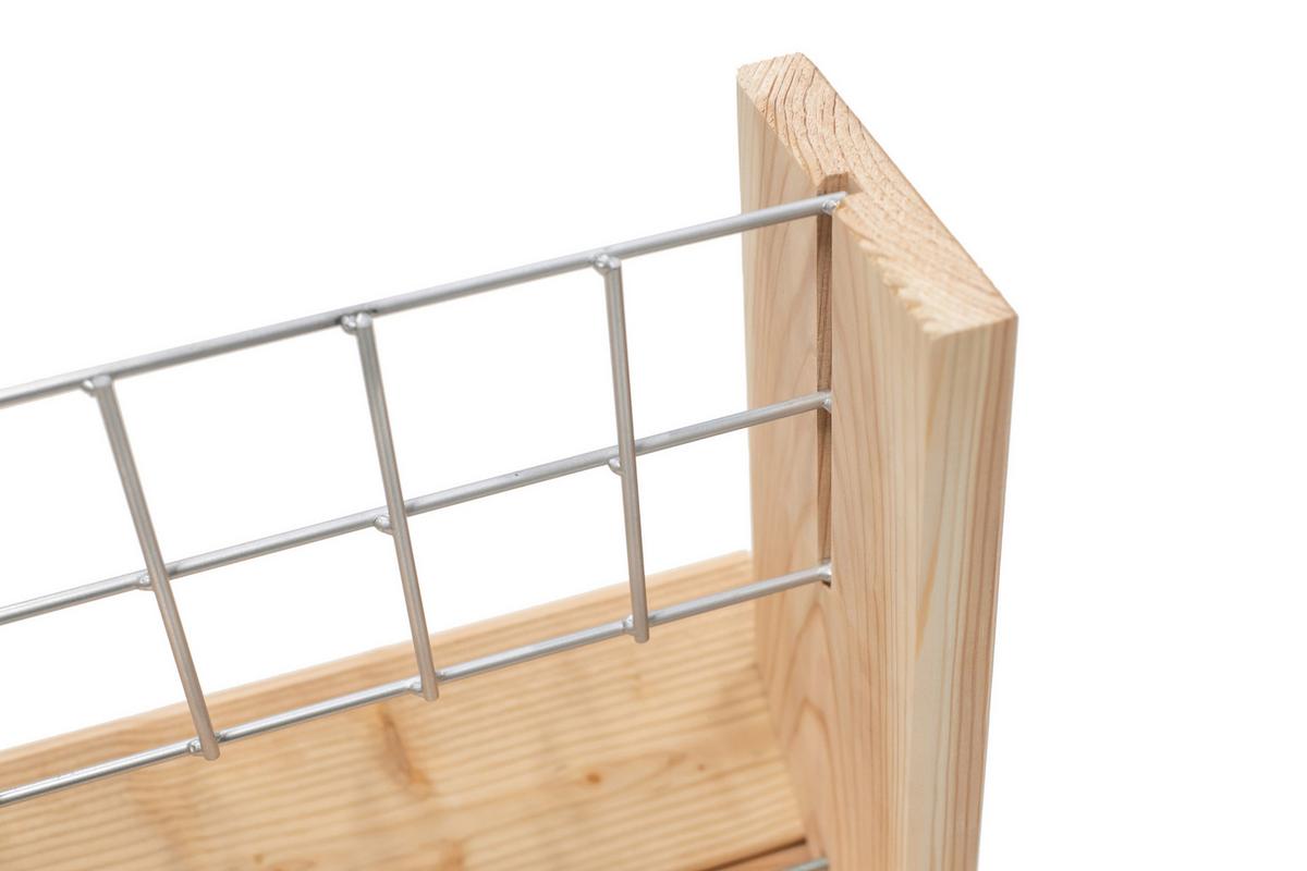 Gartenregal Kräuterregal L - Lärchefarben, Basics, Holz (80/95/50cm)