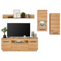 Stapelprogramm Alana - Schwarz, MODERN, Glas/Holzwerkstoff (270,4/195,4/64,9cm)
