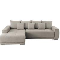 Ecksofa Madeleine Beige S: 204x280cm - Beige/Silberfarben, Design, Textil (204/280cm) - MID.YOU