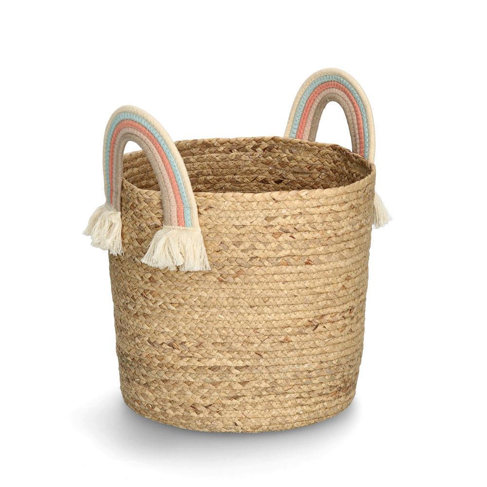 AUFBEWAHRUNGSKÖRBCHEN RAINBOW - Naturfarben, Basics, Textil (35/35/34cm) - Zeller Present