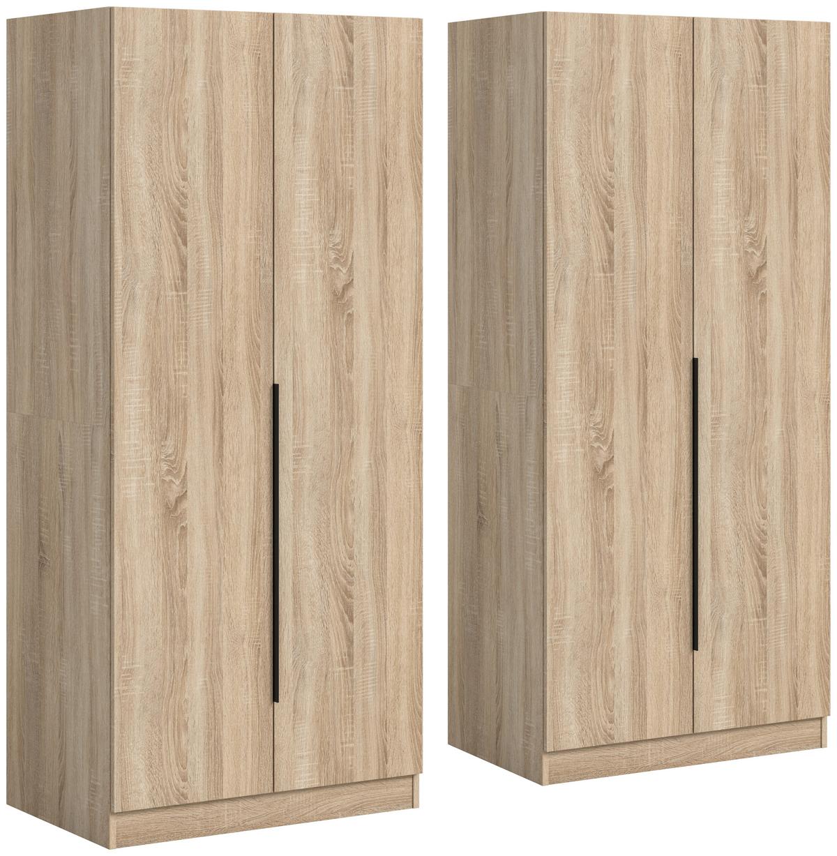 Drehtürenschrank Kopenhagen Sonoma Eiche B: 160 Cm - Sonoma Eiche, MODERN, Holzwerkstoff (160/181/52cm) - MID.YOU