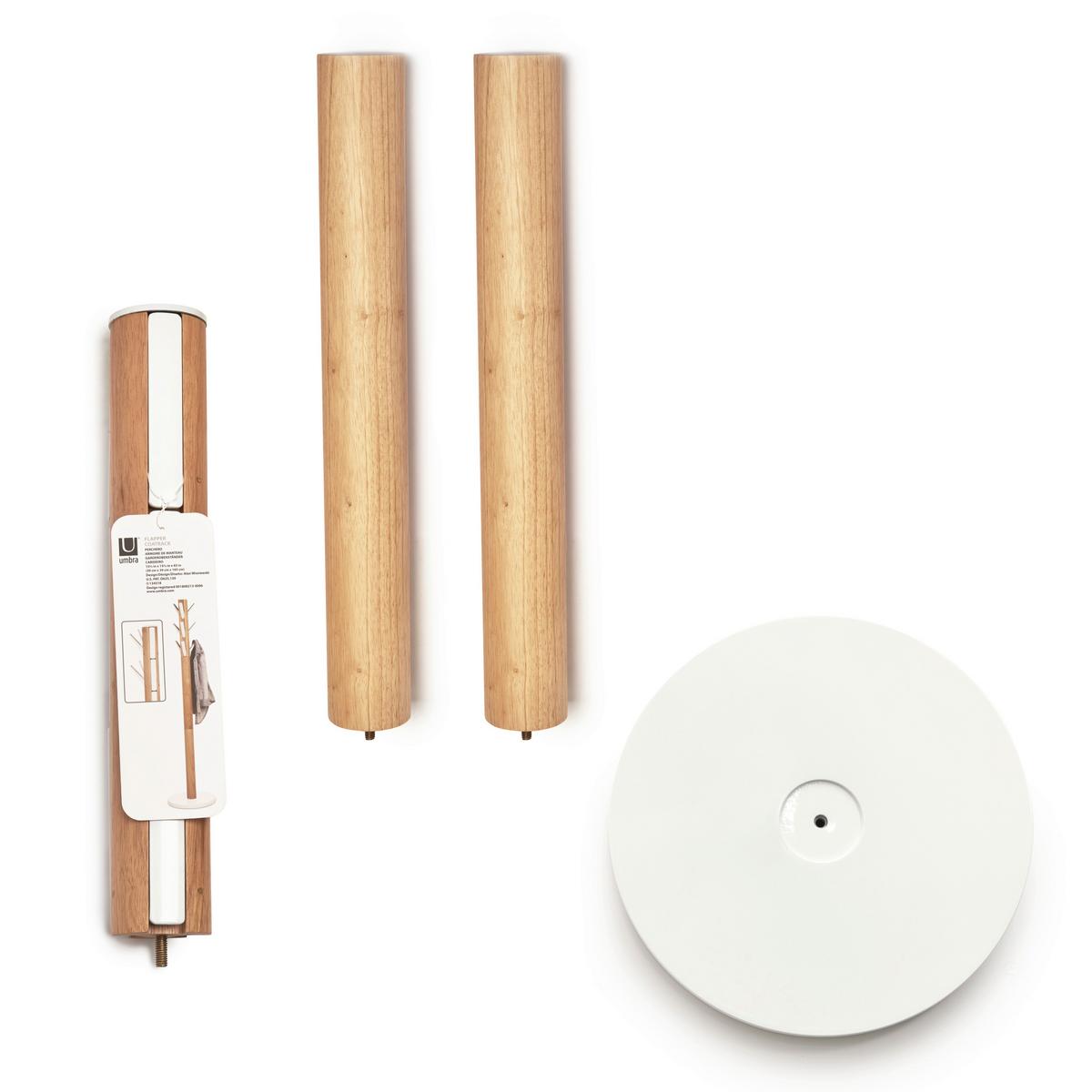 VEŠIAK NA ODEVY CABIT - biela/prírodná farba, Basics, drevo (40/168/40cm) - Umbra