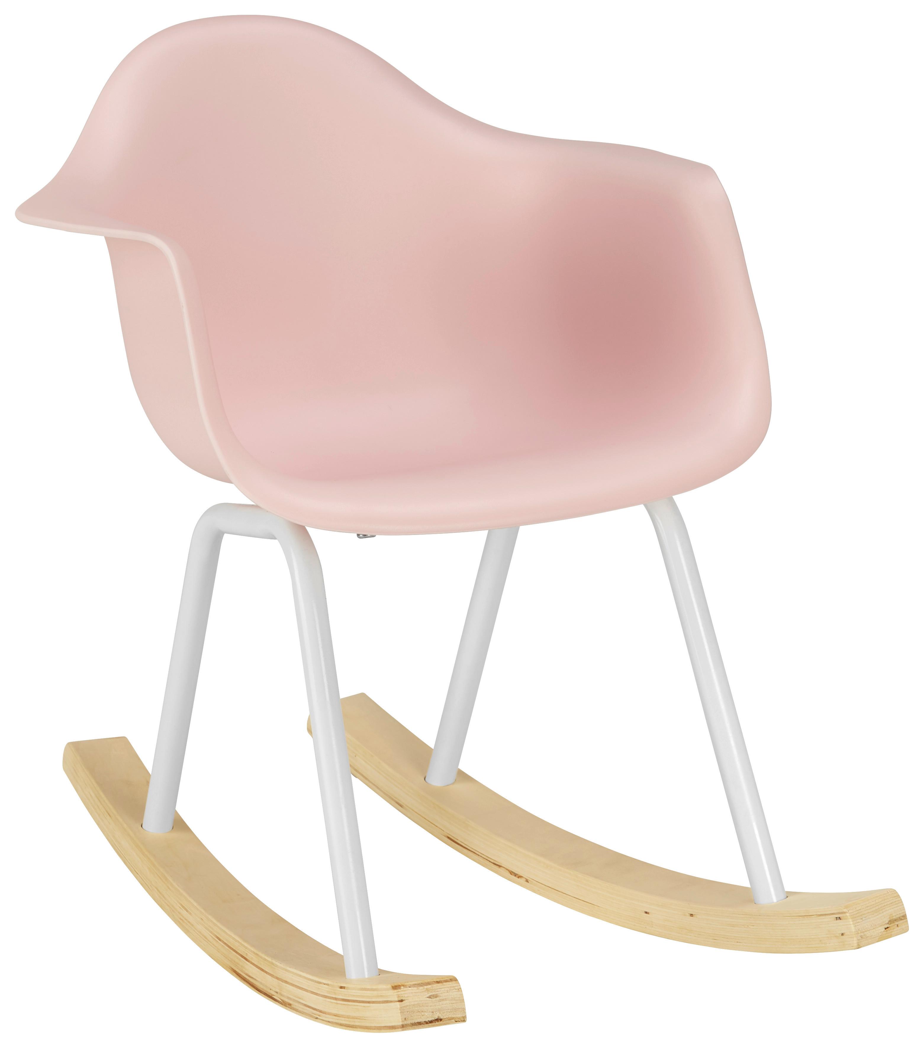 Dětská Židle Bobby - růžová, Moderní, kov/dřevo (41,5/60/54cm) - Modern Living