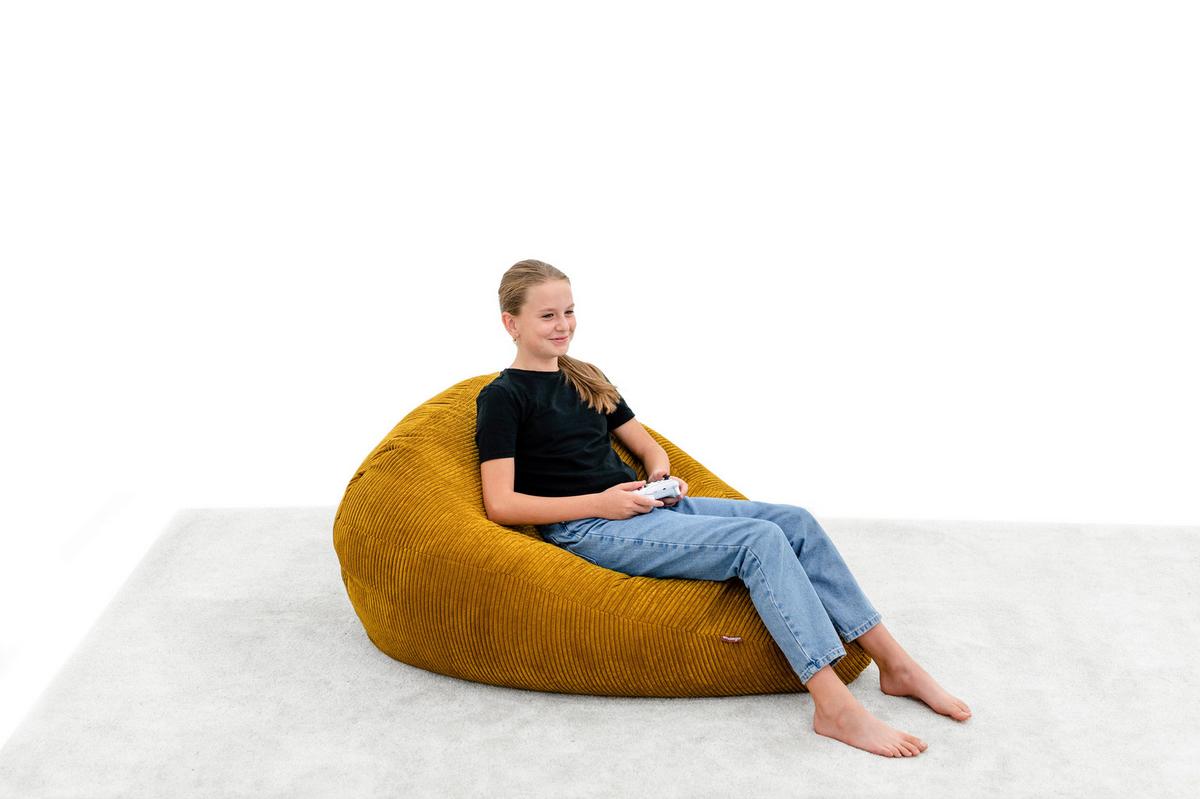 Sitzsack Buzzi Gelb Indoor - Gelb, Basics, Textil (120/85/85cm) - Ondega