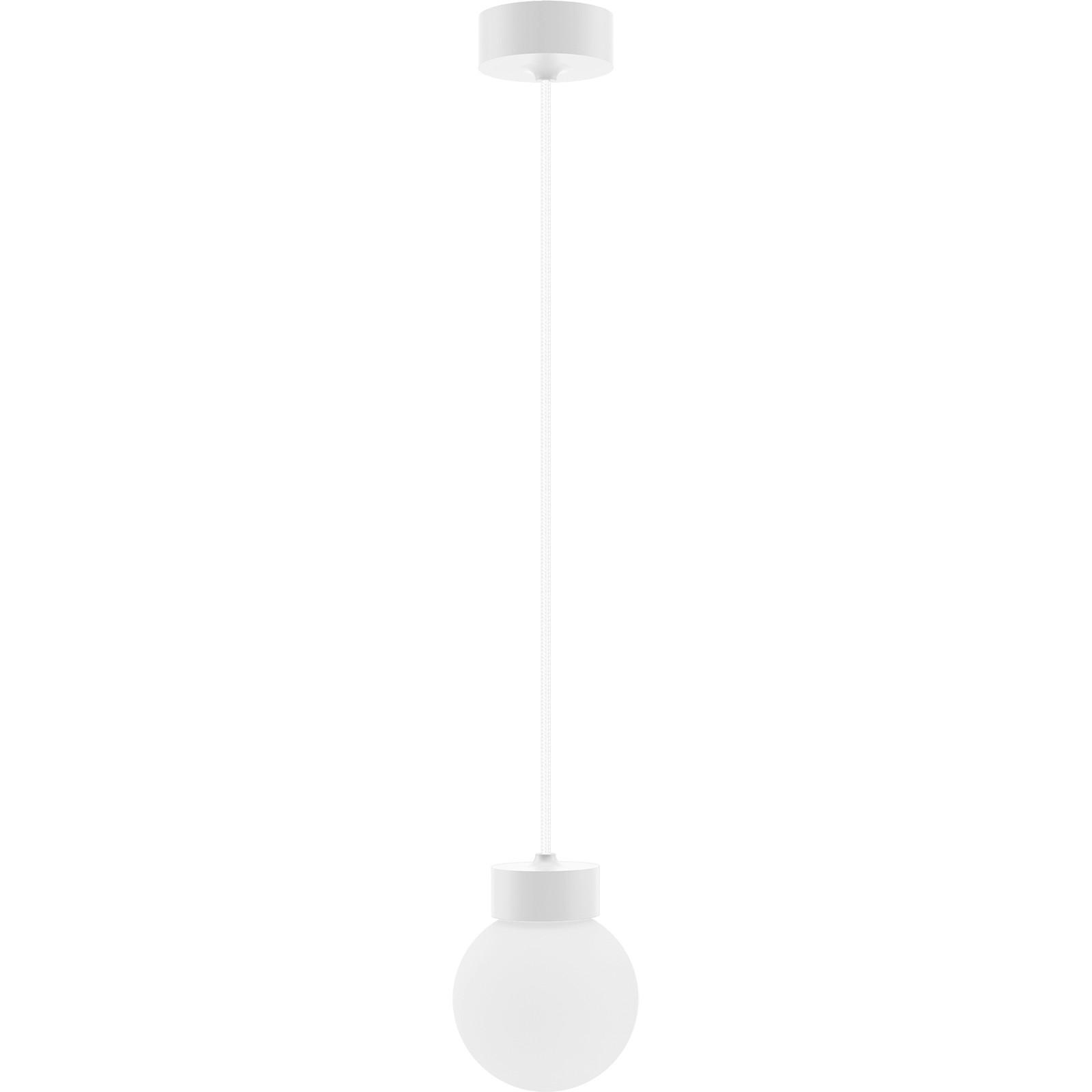 HÄNGELEUCHTE 8570109 Barrel-Orb 1 - Weiß - Weiß, Design, Glas/Holz (13,5/150cm)