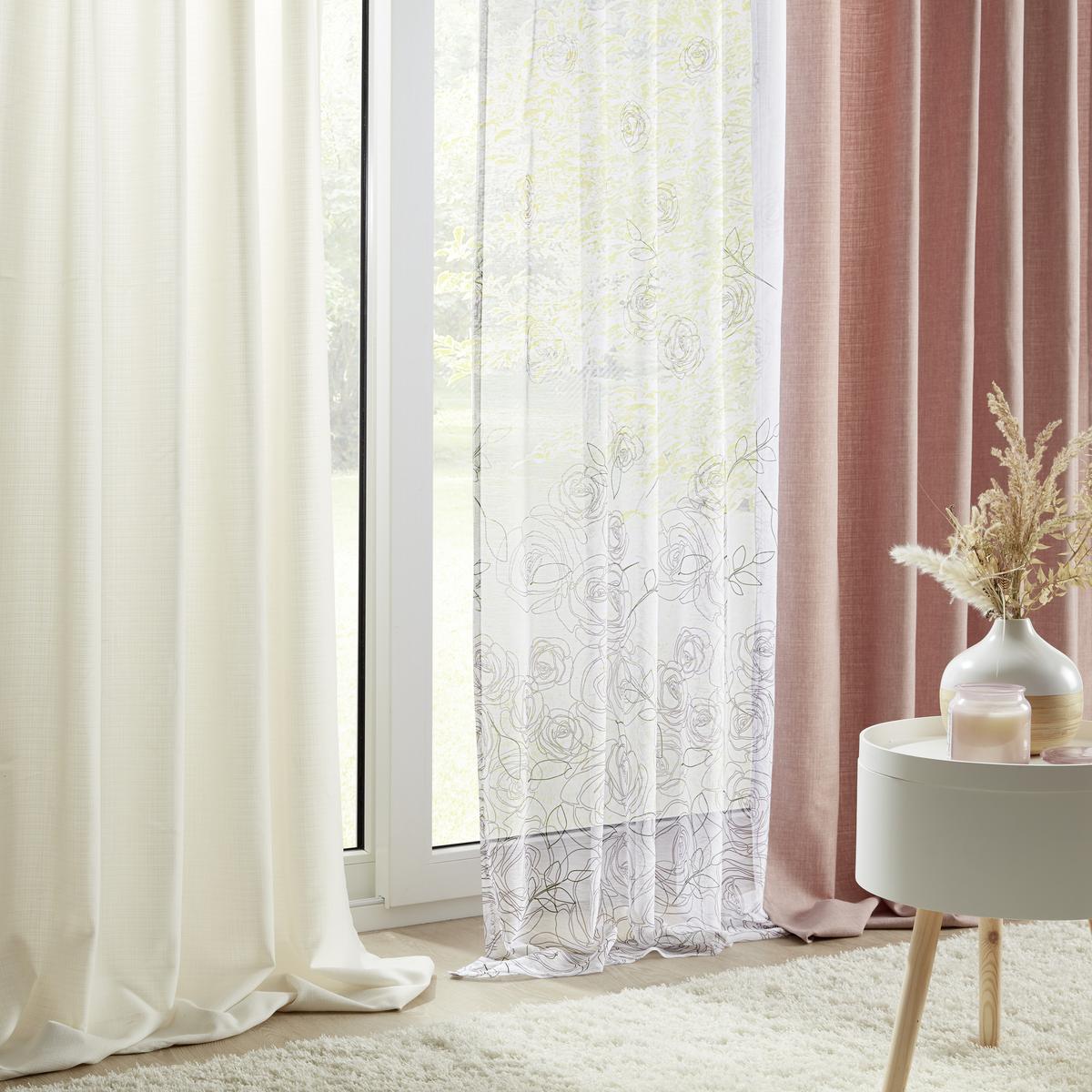 HOTOVÝ ZÁVES Leo, 135/255cm, prírodná - prírodná farba, textil (135/255cm) - Premium Living