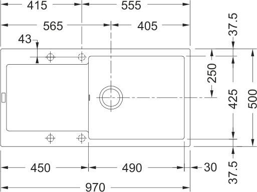 Spüle Maris Mrg 611-97 XL