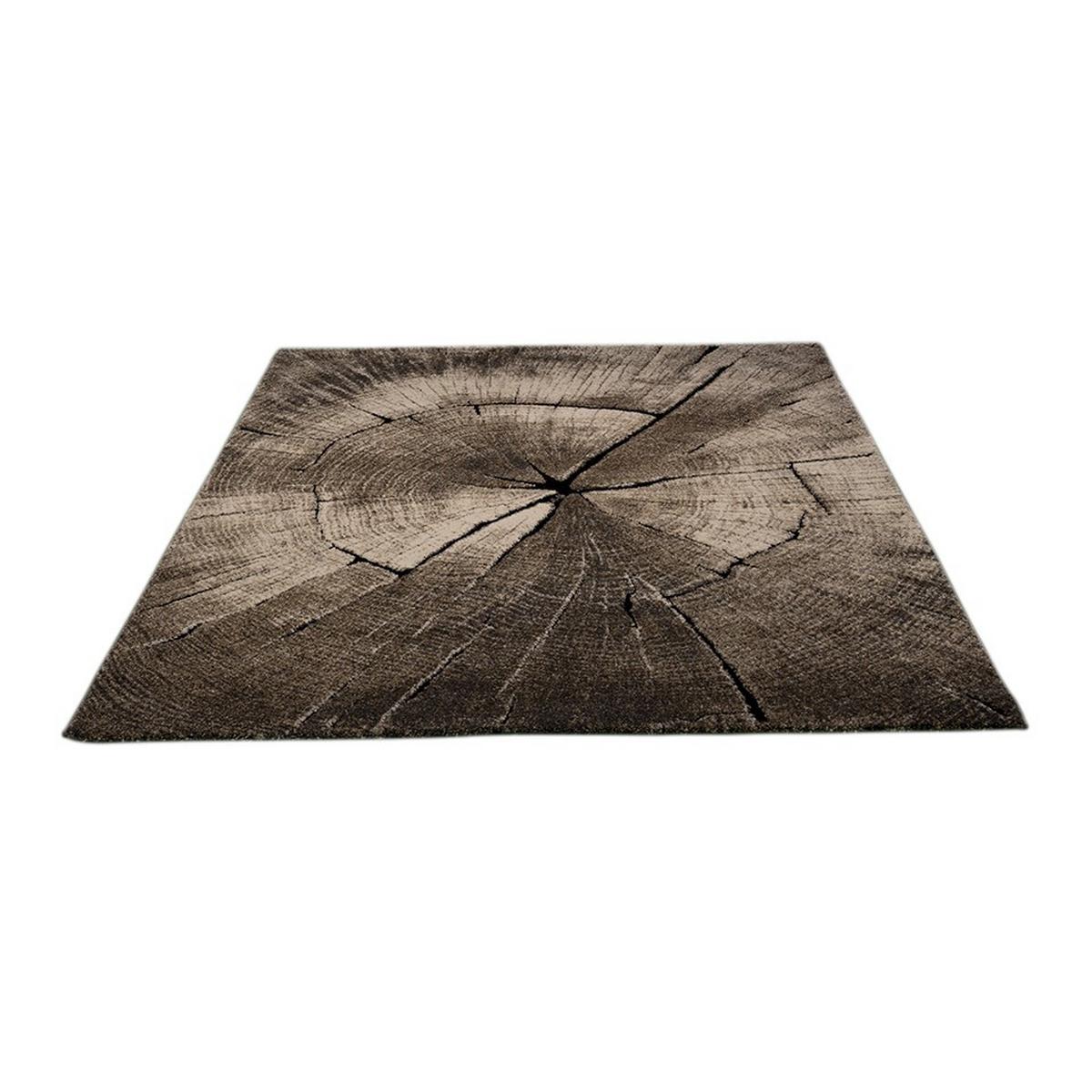 Webteppich Ibiza 605 - Graubraun, KONVENTIONELL, Textil (80/150cm)