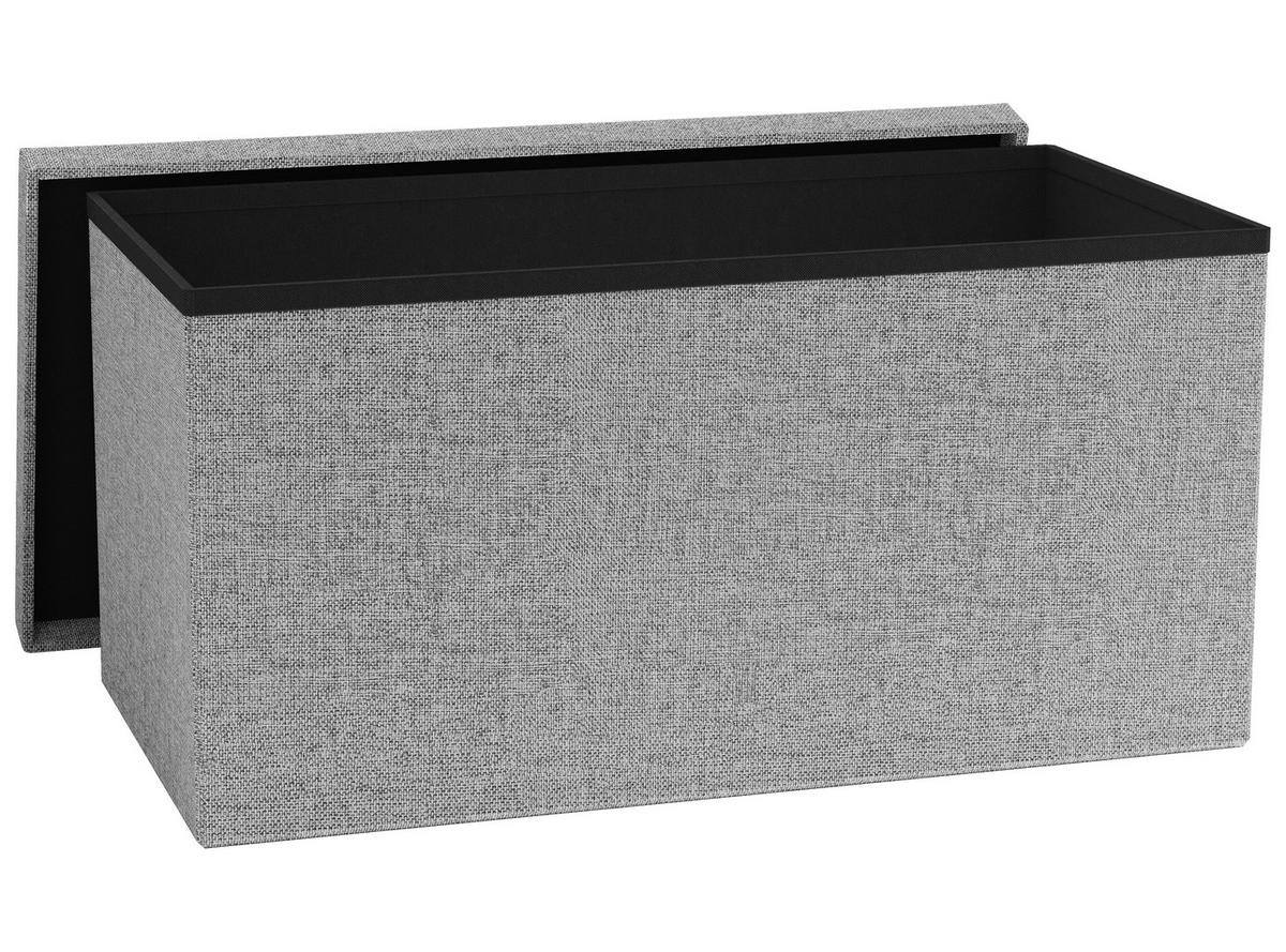 Sitzbox Boxas Hellgrau B: 76 cm - Hellgrau, Basics, Holzwerkstoff/Kunststoff (76/38/38cm) - MID.YOU