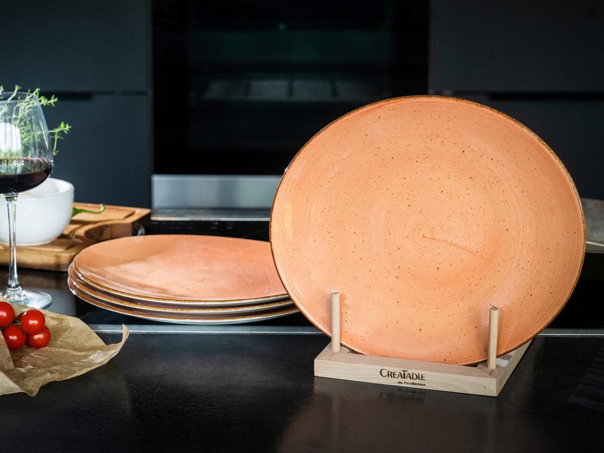 Steaktellerset Keramik, Terracotta - Terracotta, Basics, Keramik - Creatable