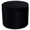 Pouf Dunken - Schwarz, Design, Textil (51/43/51cm) - Livetastic