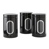 Vorratsdosen 3er-Set auslaufsicher - Schwarz, Trend, Metall (11/17,5cm) - Echtwerk