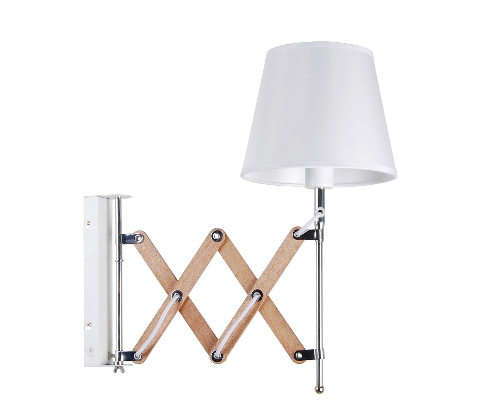 Wandleuchte 21-75437 - Chromfarben, KONVENTIONELL, Metall (22.5/52/50cm)