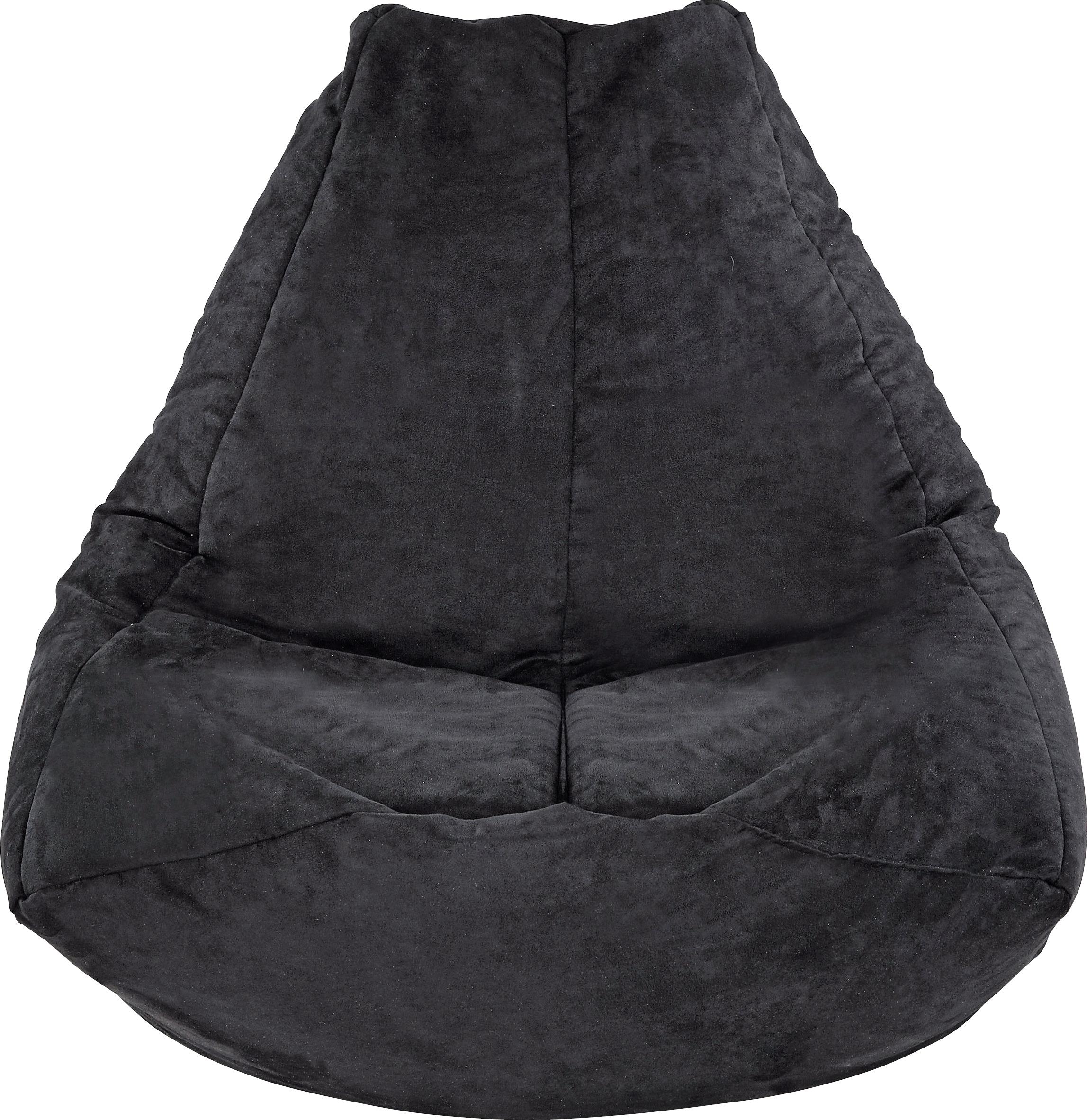 Ülőzsák Verona - antracit, textil (90/105/90cm)