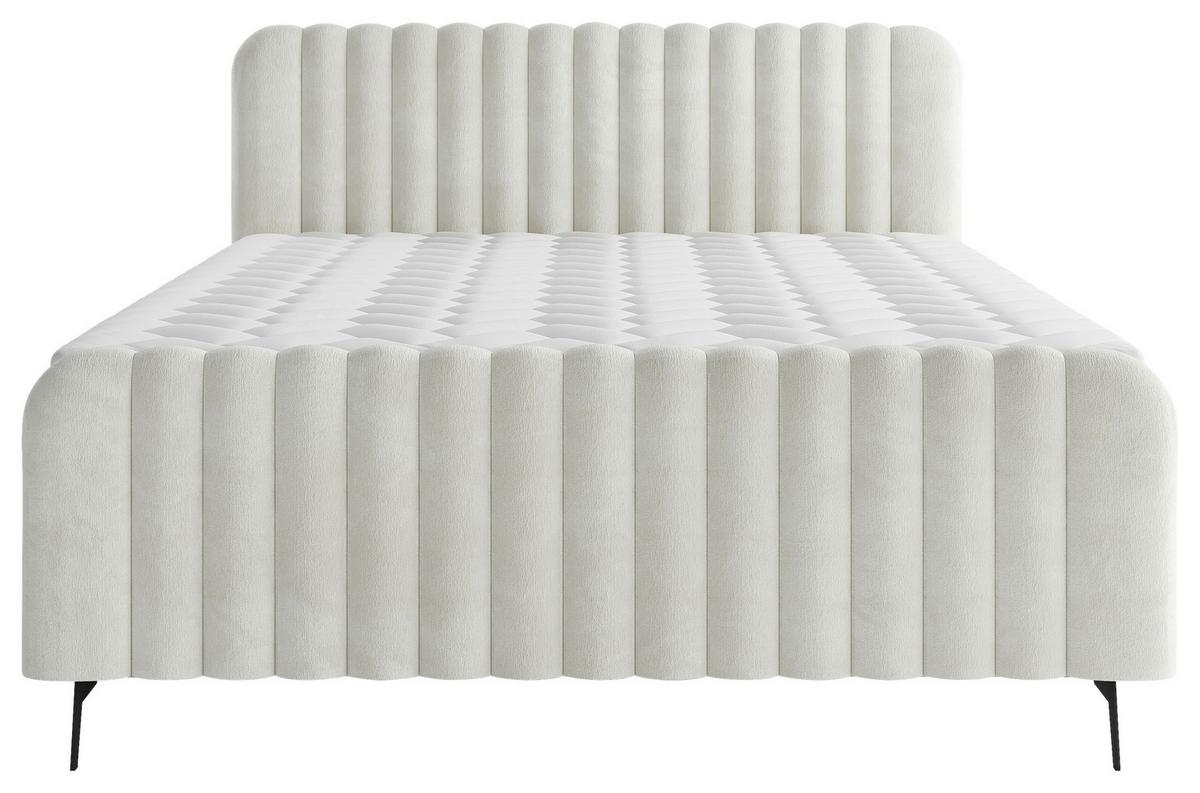Boxspringbett mit Topper Mit Bettkasten 160x200 cm Liam - Beige/Schwarz, MODERN, Holz/Holzwerkstoff (160/200cm) - MID.YOU