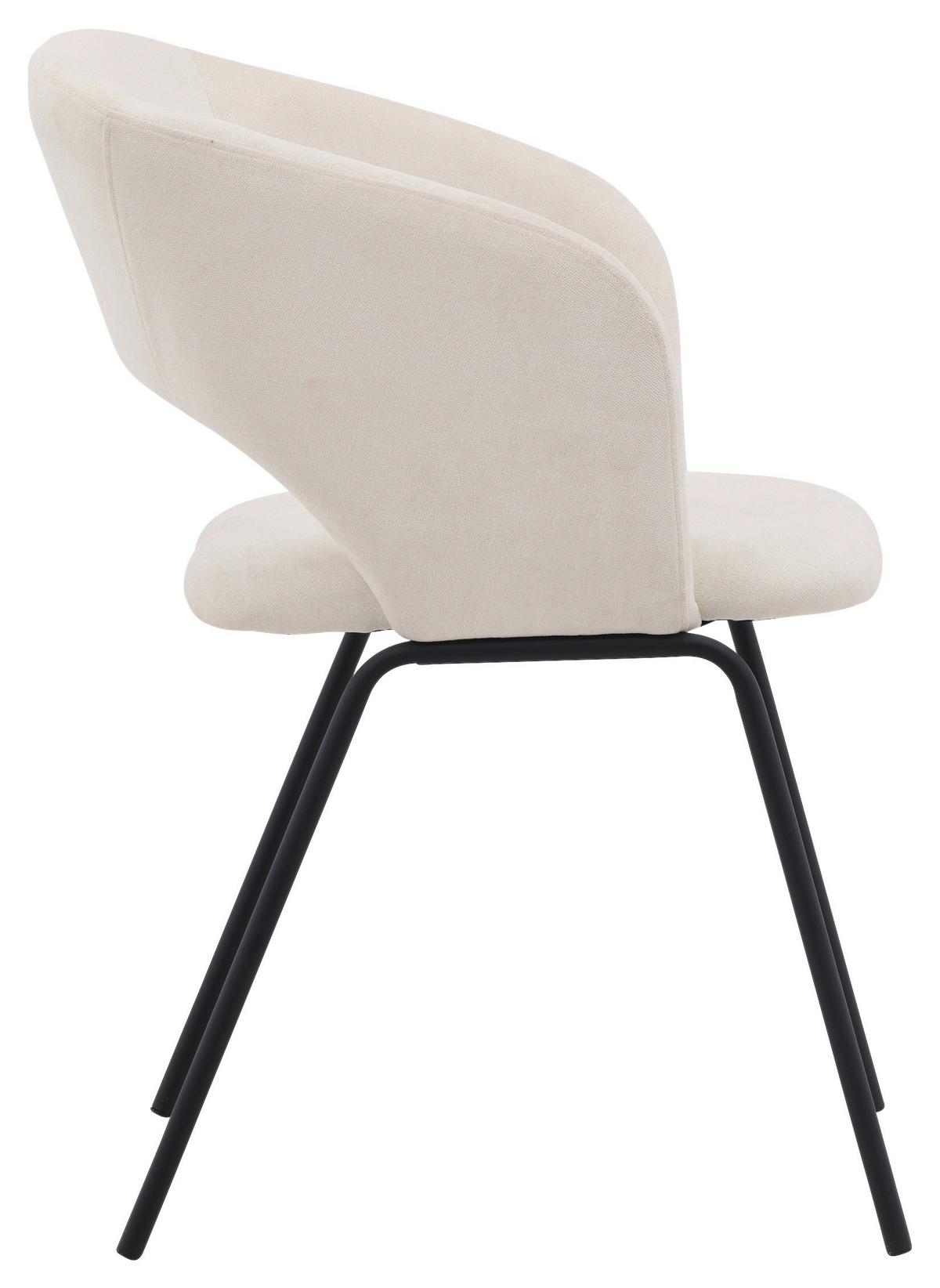 Stuhl-set Day - Schwarz/Weiß, Design, Kunststoff/Textil (66/86/66cm) - Livetastic