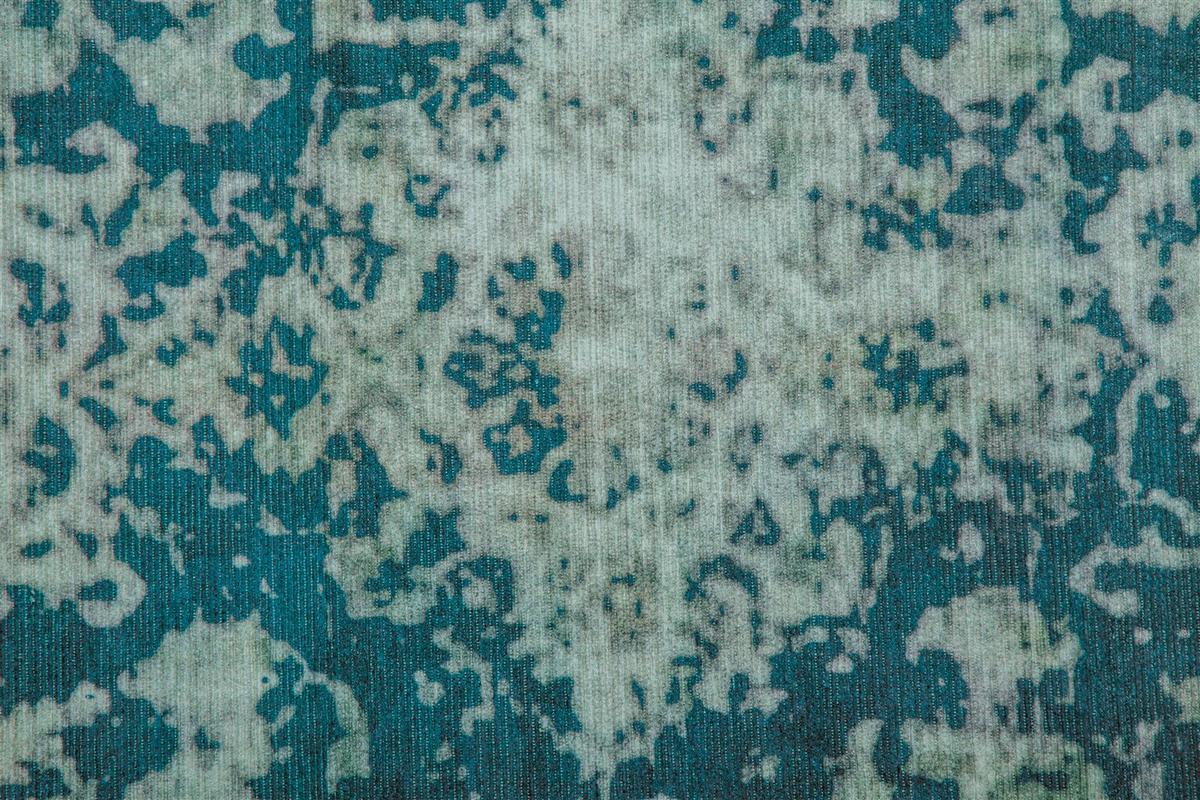 Flachwebteppich Vintage 8403 Petrol, 140x200 cm - Petrol, KONVENTIONELL, Textil (140/200cm)