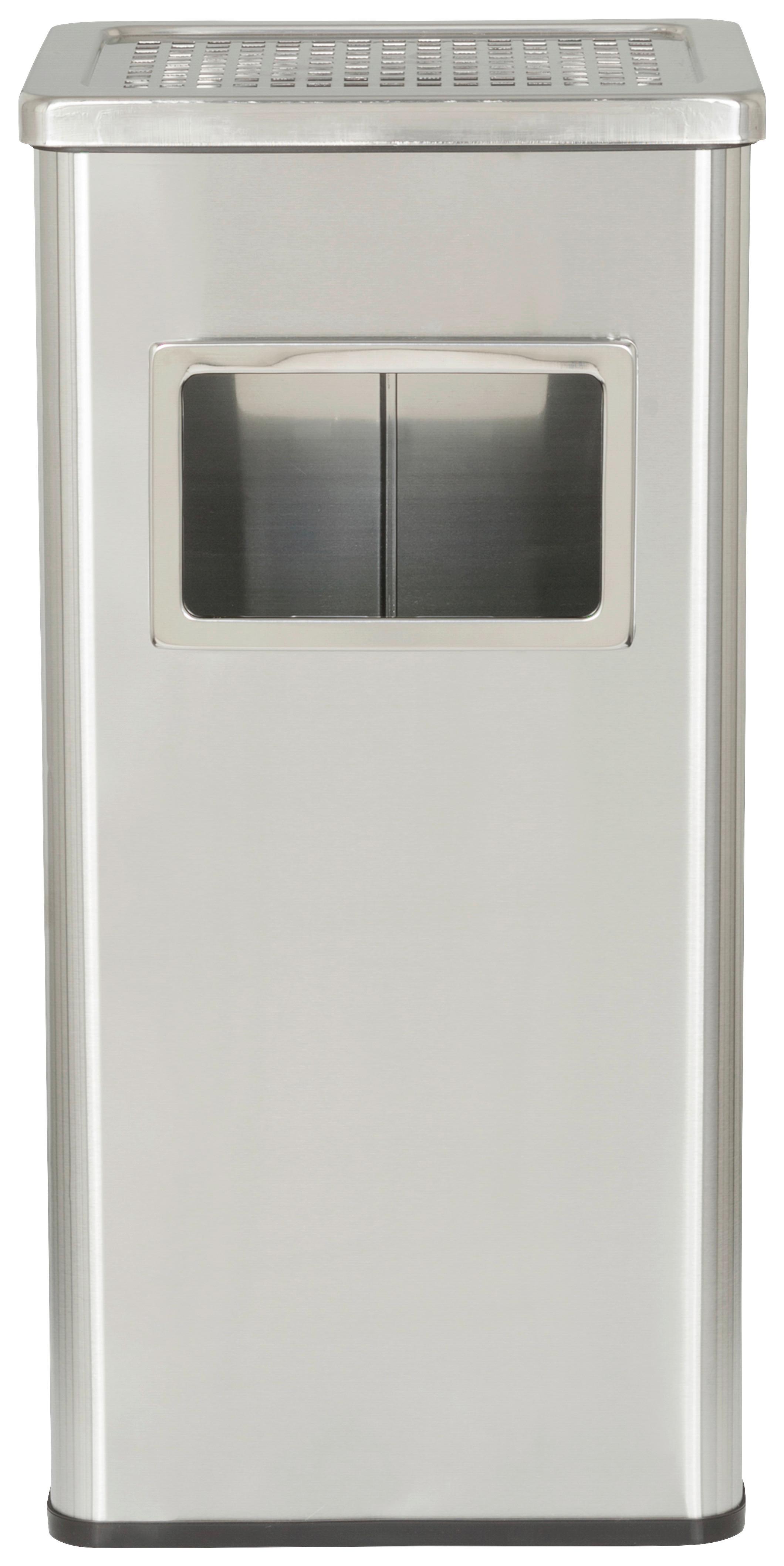 Aschenbecher Clean I Silberfarben - Silberfarben, MODERN, Metall (29/61/23cm) - MID.YOU