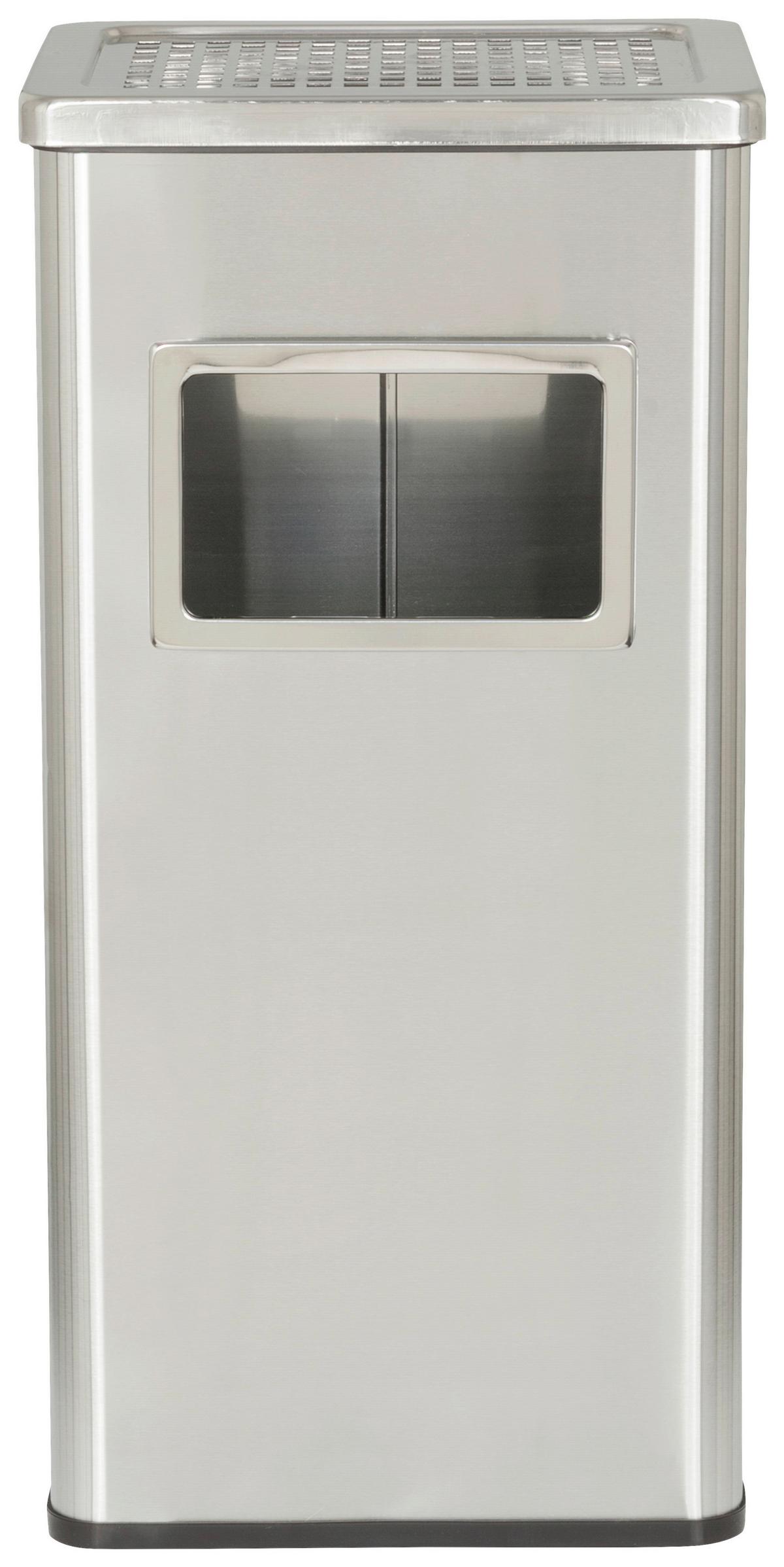 Aschenbecher Clean I Silberfarben - Silberfarben, MODERN, Metall (29/61/23cm) - MID.YOU