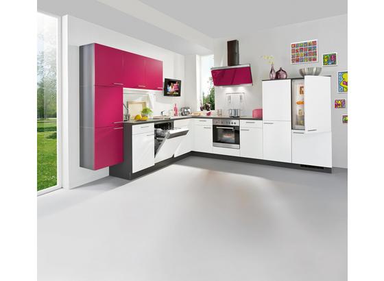 Eckküche Win 285x325 cm Weiß/pink - Pink/Eichefarben, Holzwerkstoff (285/325cm) - Express Eckküche Win 285x325 cm Weiß/pink - Pink/Eichefarben, Holzwerkstoff (285/325cm) - Express
