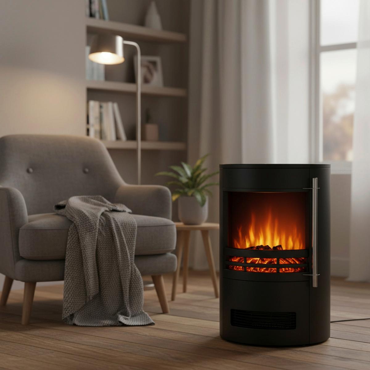 Elektromos Kandalló Fkk 14 - fekete, műanyag/fém (41/65cm)