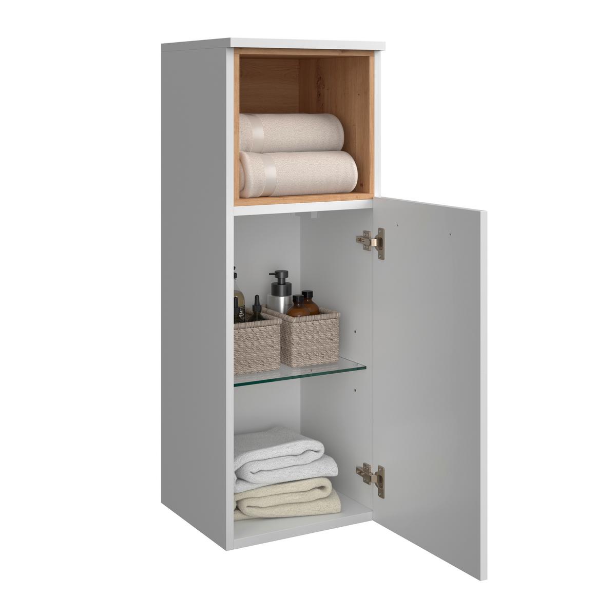 Alsószekrény Mura I - fehér, Modern, faalapú anyag (35/108/33cm)