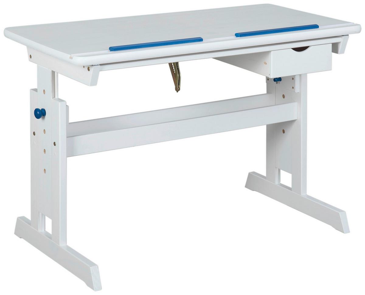 EINZELZIMMER Baru Weiß 2-teilig - Blau/Hellrosa, MODERN, Holz/Holzwerkstoff - MID.YOU