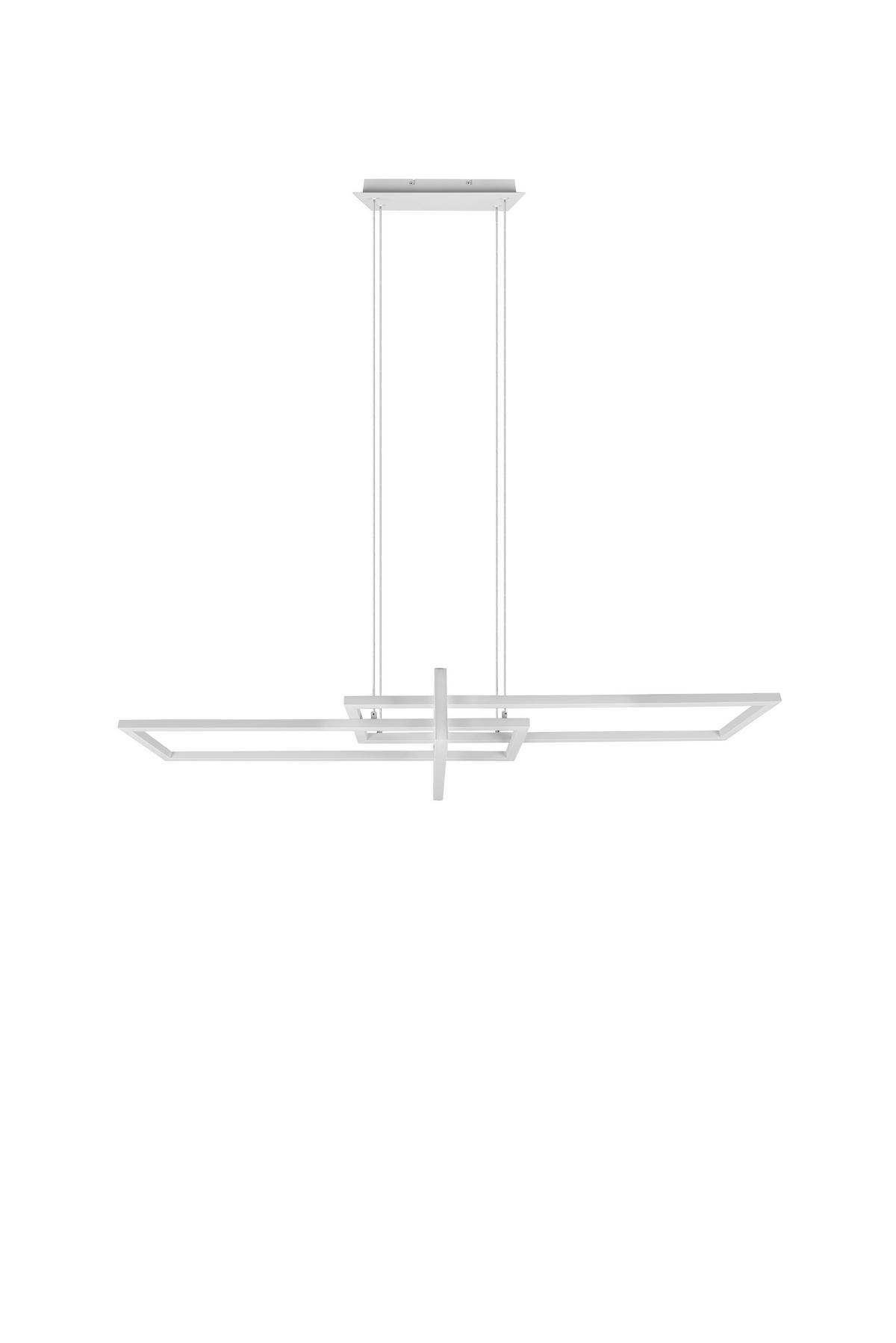 LED-Hängeleuchte Trio H: 150cm 3-Flammig, dimmbar - Weiß, Design, Metall (110/40/150cm) - Trio Leuchten