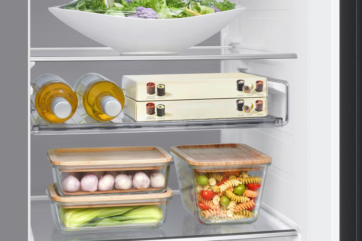 Side-by-side Rs90f64edfef Eekl: D, Nutzinhalt Ca. 401 L - Schwarz, Basics, Glas/Kunststoff (91,2/178,4/72,6cm) - Samsung