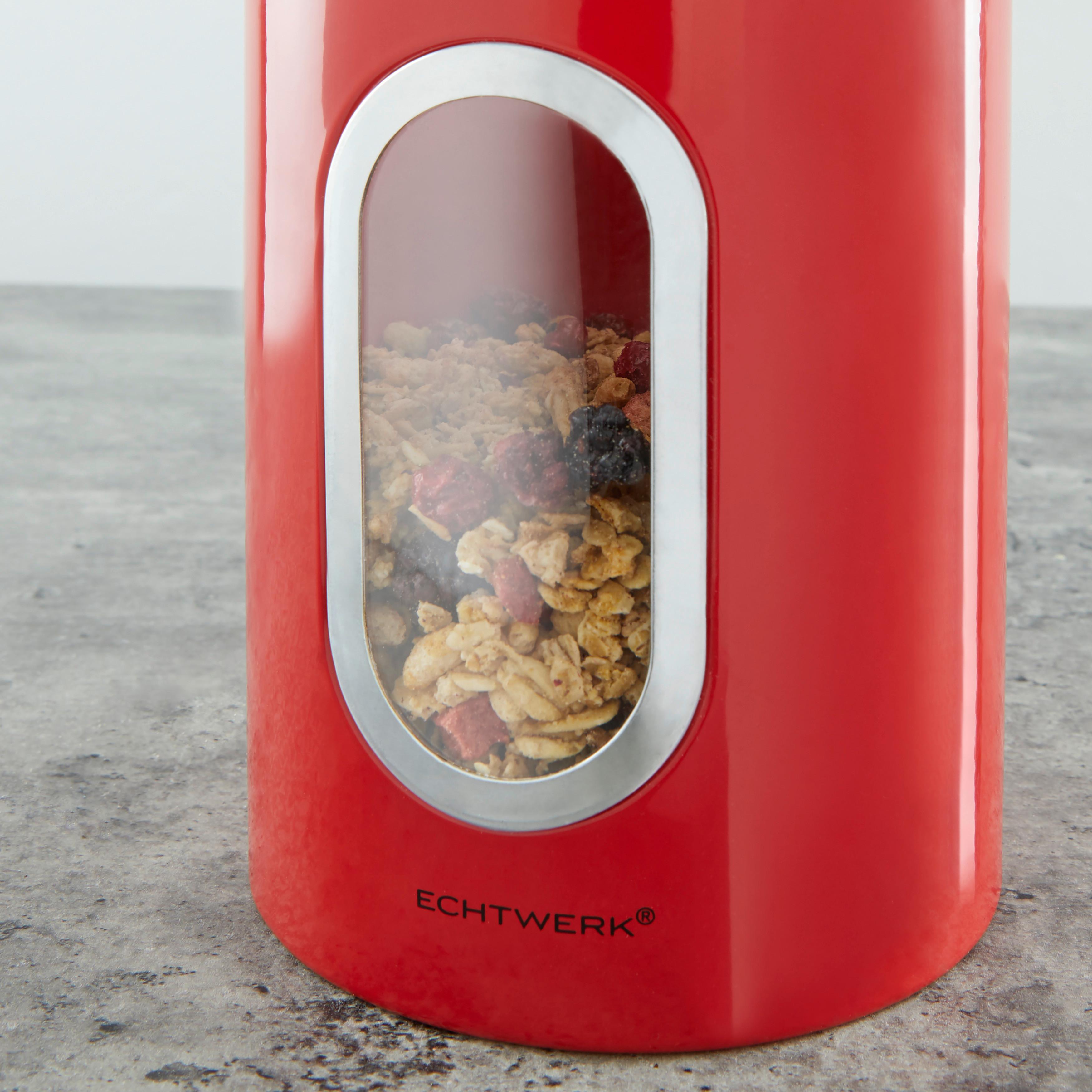 Vorratsdosen 3er-Set Wasserdicht - Rot, Trend, Metall (17,5cm) - Echtwerk