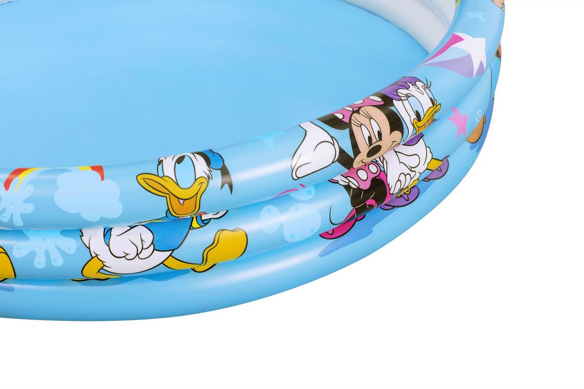 Planschbecken Mickey & Friends Ø 122cm, Wasserkapazität 140L, - Blau, Basics, Kunststoff (122/25cm) - Bestway