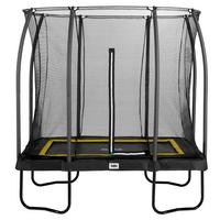Trampolin 5091a - Schwarz, KONVENTIONELL, Metall (153/214cm) - Salta
