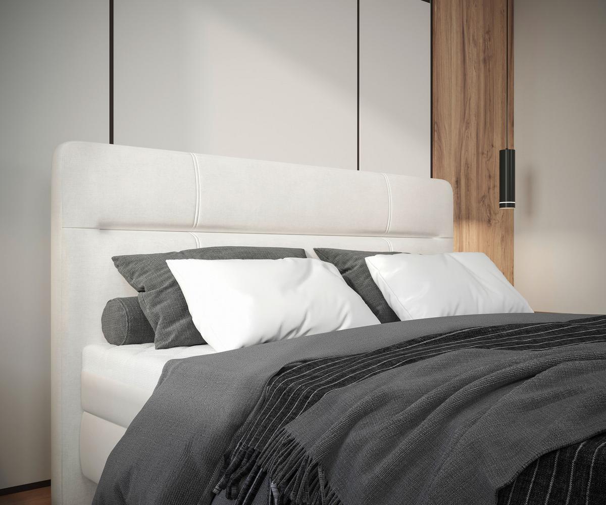 Boxbett Adriano 180x200 Cm Creme - Creme, MODERN, Holz/Holzwerkstoff (180/200cm) - MID.YOU