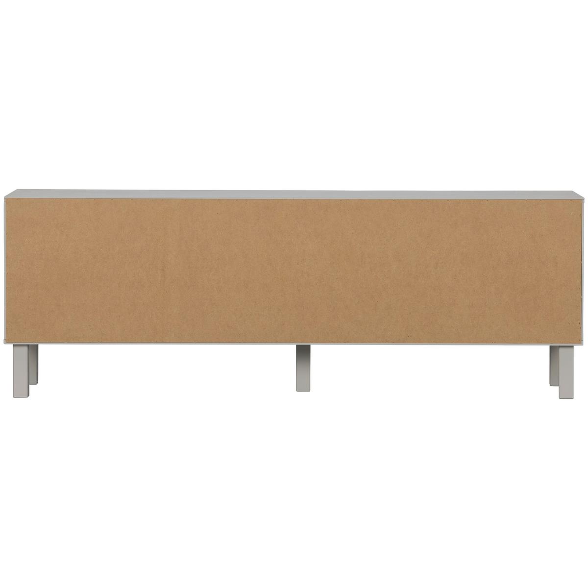 Lowboard Madu Hellgrau B: 160cm - Hellgrau/Grau, Design, Holz (160/56/46cm) - Livetastic