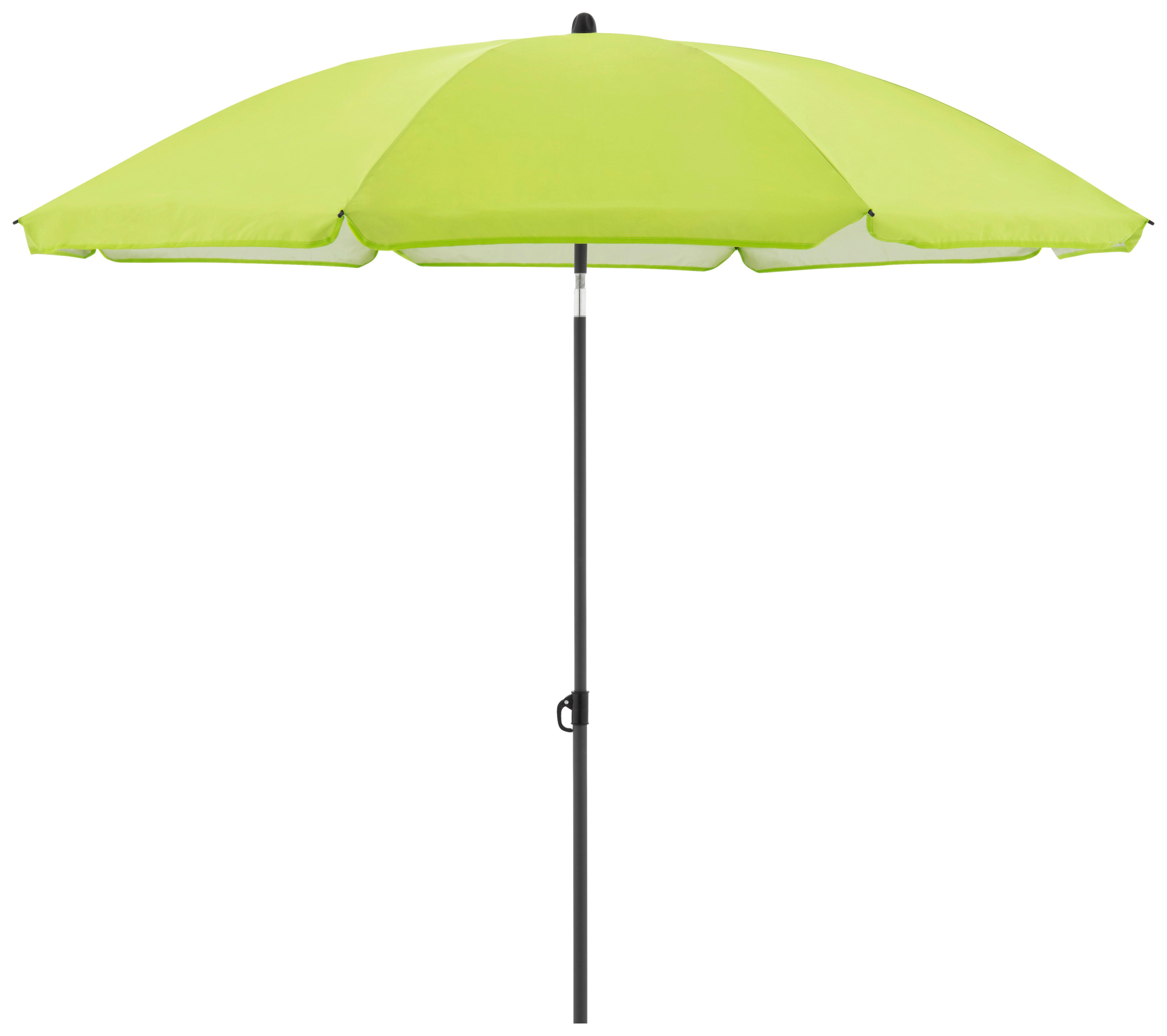 Sonnenschirm Gartenschirm Como Grün - Grün, Basics, Textil/Metall (165/203cm)