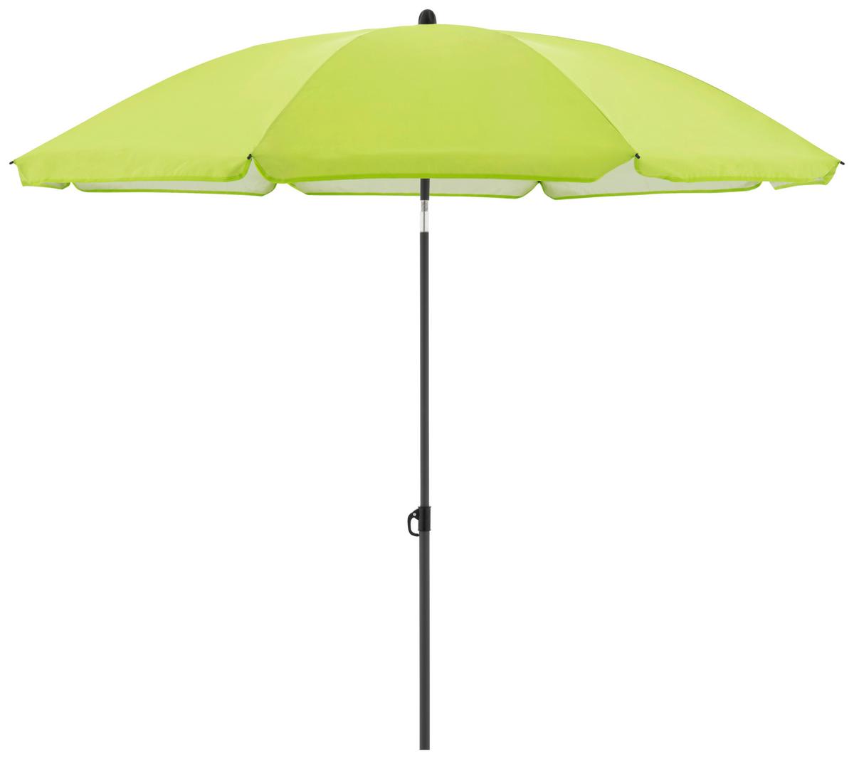 Sonnenschirm Gartenschirm Como Grün - Grün, Basics, Textil/Metall (165/203cm)