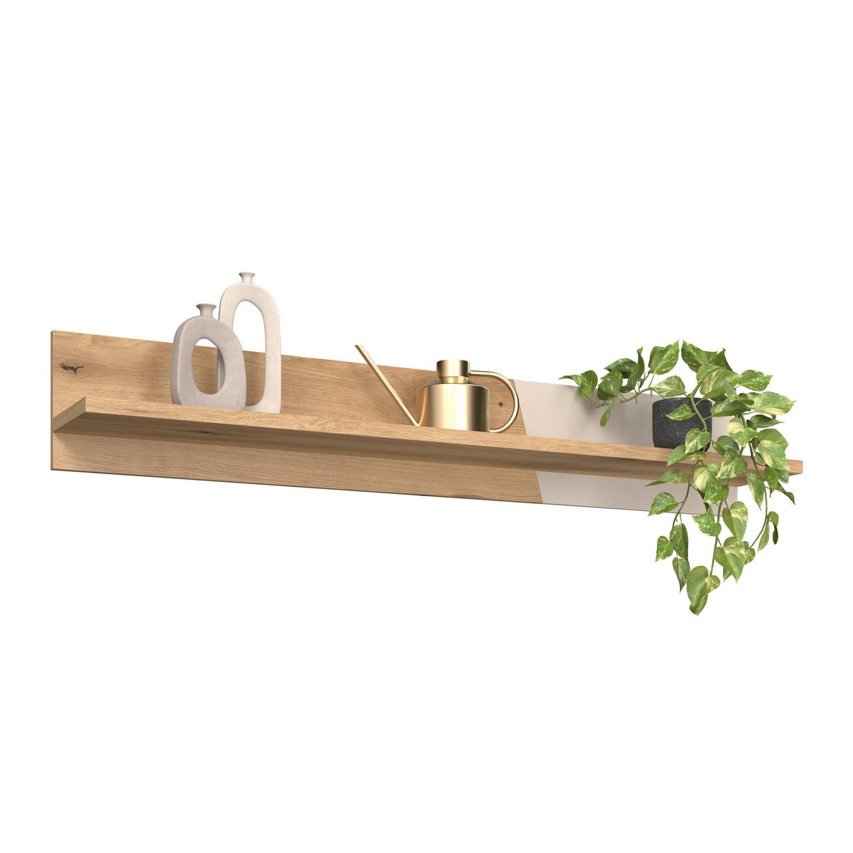 Wandboard Venedig NEW Kaschmir/Eichefarben B: 140 cm - Kaschmir/Eichefarben, MODERN, Holzwerkstoff (140/23/22cm)