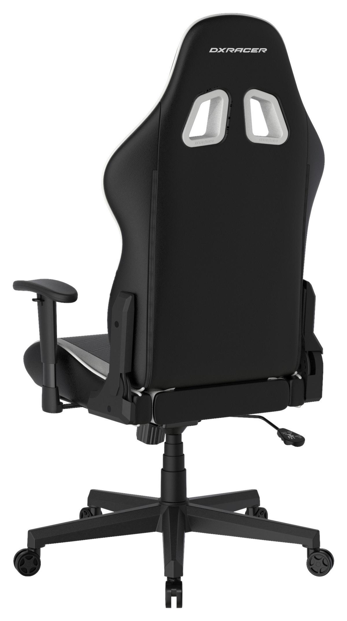 Gamingstuhl DX Racer Prince L - Schwarz/Weiß, MODERN, Kunststoff/Textil (67/126/67cm) - Dxracer