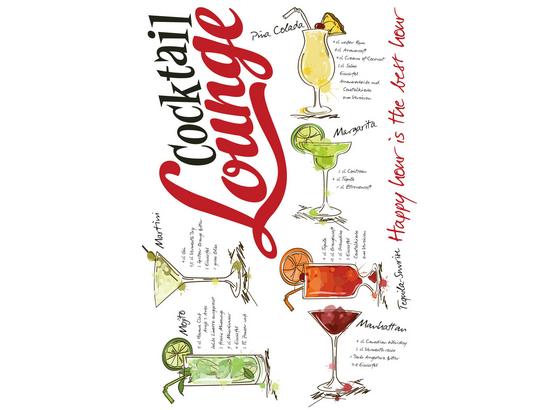 Nálepka Dekorační Cocktail Lounge - oranžová/černá, umělá hmota (50/70/0,35cm) Nálepka Dekorační Cocktail Lounge - oranžová/černá, umělá hmota (50/70/0,35cm)
