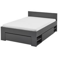 Stauraumbett Mit Bettladen 120x200cm Azurro Anthrazit - Anthrazit, MODERN, Holzwerkstoff (120/200cm)